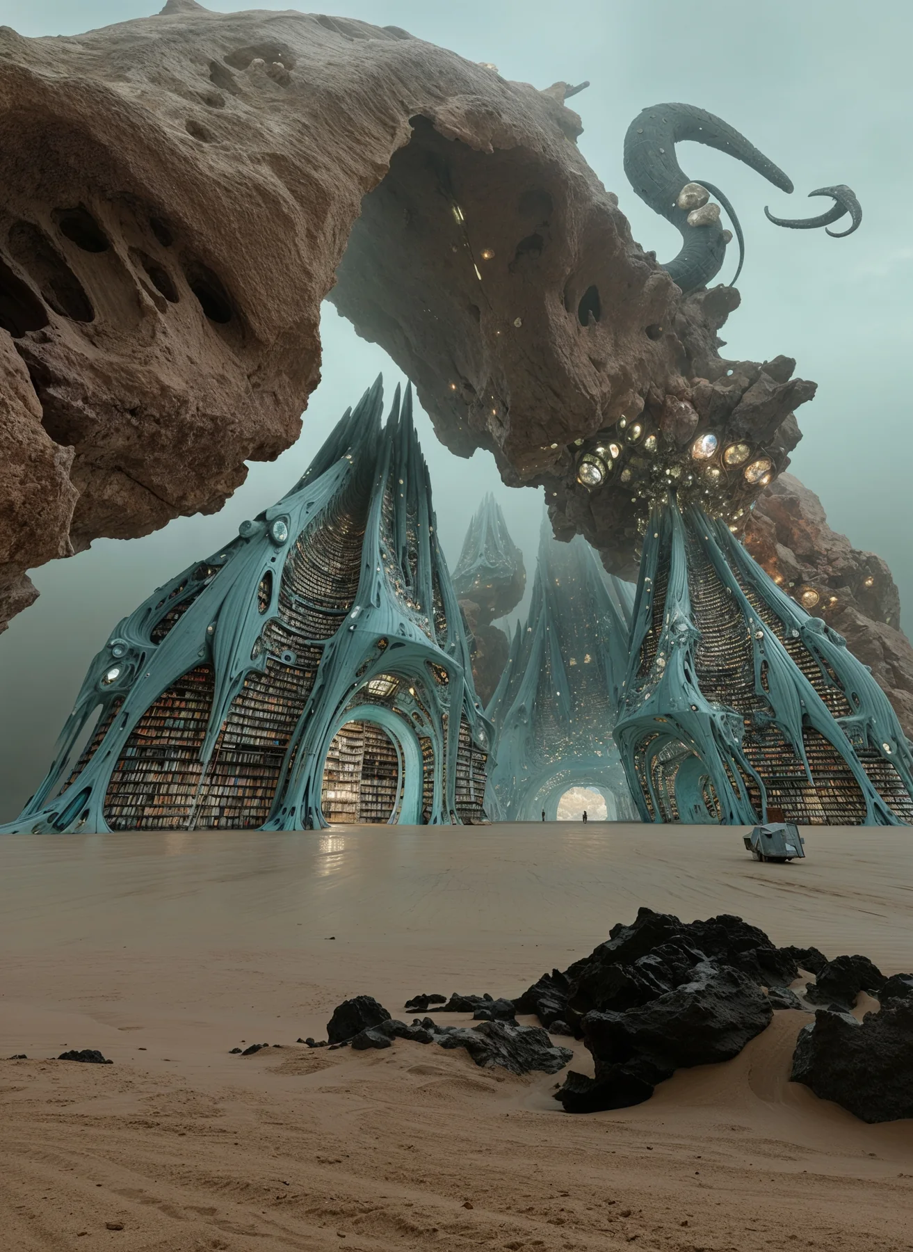 Galactic Library desert structure